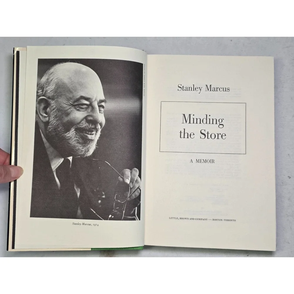 SIGNED Minding the Store Stanley Marcus 1974 Hardcover Inscribed‎ IBM Interest